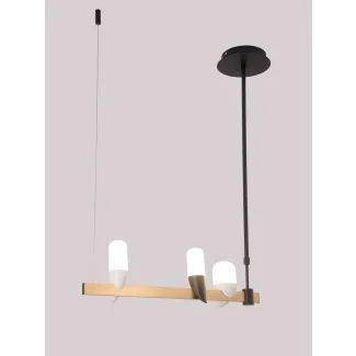 CANDELLUX 50233077 LAMPA WISZĄCA SAKAI 3 CZARNY ZŁOTY
