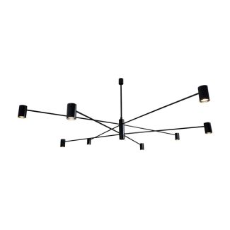 ANTIGO Lampa wisząca Dakata 8 - Czarna 5640