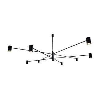 ANTIGO Lampa wisząca Dakata 8 - Czarna 5640