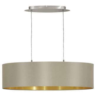EGLO 31613 LAMPA MASERLO OPRAWA WISZĄCA HL/2 L-780 NICKEL-M/TAUPE MASERLO