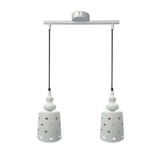 CANDELLUX 32-51929 HAMP ZWIS 2X60W E27 BIAŁY