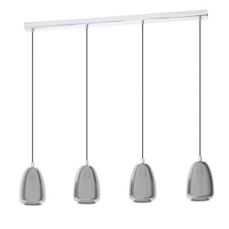 EGLO 98616 LAMPA ALOBRASE OPRAWA WISZĄCA HL/4 E27 CHROM/SW-TRANSP.ALOBRASE