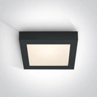 ONE LIGHT 62122F/B/W Morfi czarny plafon LED IP40 3000K 22W