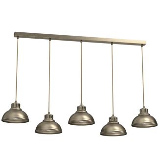 LUMINEX 8939 żyrandol Sven titanium gold 5xE27