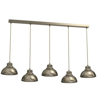 LUMINEX 8939 żyrandol Sven titanium gold 5xE27