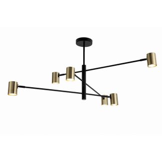 LIGHT PRESTIGE LP-731/6P GD Snow 6 wiszący złoty