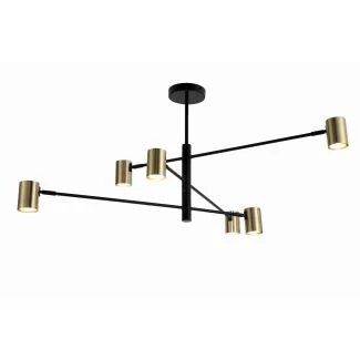 LIGHT PRESTIGE LP-731/6P GD Snow 6 wiszący złoty