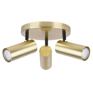 CANDELLUX 98-01726 COLLY LAMPA SUFITOWA MOSIĄDZ 3X15W GU10 KLOSZ MOSIĄDZ