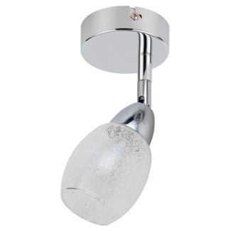 CANDELLUX 91-67500 RICO KINKIET 1X6W LED SMD GŁÓWKA OKRĄGŁA 1E Z PRZEGUBEM KD SYSTEM KLOSZ WYMIENNY CHROM/BEZBARWNY