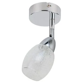 CANDELLUX 91-67500 RICO KINKIET 1X6W LED SMD GŁÓWKA OKRĄGŁA 1E Z PRZEGUBEM KD SYSTEM KLOSZ WYMIENNY CHROM/BEZBARWNY