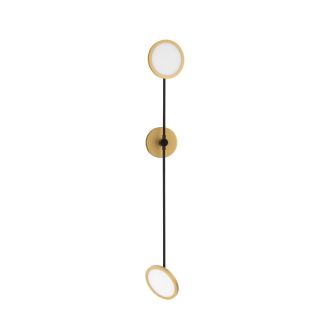 Luces Exclusivas ABOT LE43212 LAMPA ŚCIENNA czarny, złoty