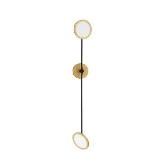 Luces Exclusivas ABOT LE43212 LAMPA ŚCIENNA czarny, złoty