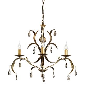 ELSTEAD LILY LL3 ANT BRZ 3Lt Chandelier/Semi-Flush