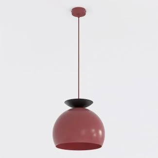EMIBIG 1755/1 GEO 1 BURGUNDY BLACK Lampa wisząca