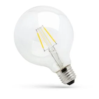 SPECTRUMLED WOJ+14341 ŻARÓWKA LED GLOB G125 E-27 230V 8W COG NW CLEAR