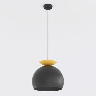 EMIBIG 1754/1 GEO 1 BLACK ORANGE Lampa wisząca