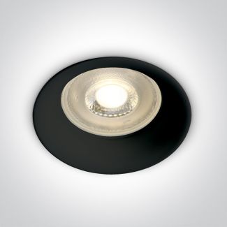 ONE LIGHT 10105D2/B Kinusa czarny wpust z oprawką GU10 MR16 50W semi-dark light