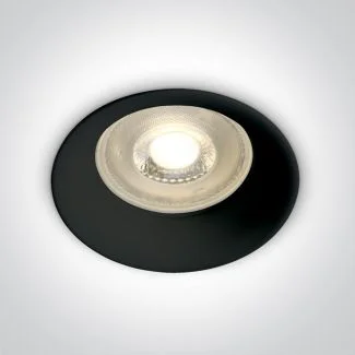 ONE LIGHT 10105D2/B Kinusa czarny wpust z oprawką GU10 MR16 50W semi-dark light