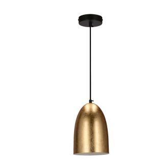 CANDELLUX 31-09623 ICARO LAMPA WISZĄCA CZARNY 1X40W E27 KLOSZ ZŁOTY