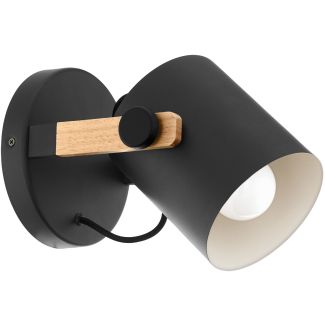 EGLO 43046 WL/1 E27 SCHWARZ-CREME/HOLZ HORNWOOD