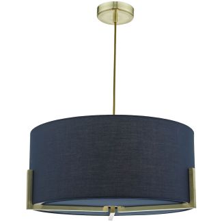 DAR SAN0323 SANTINO 3LT PENDANT NAVY BLUE GOLD