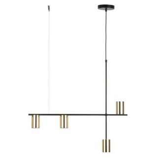 SIGMA 33690 Vendo 4 lampa wisząca czarny,mosiądz