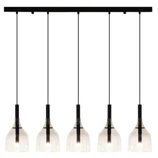 ANTIGO Lampa wisząca Botor 5 - Czarna (910 mm) 5098