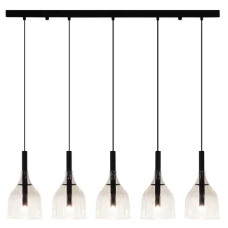 ANTIGO Lampa wisząca Botor 5 - Czarna (910 mm) 5098