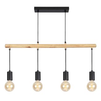 CANDELLUX 34-77929 IZZY LAMPA WISZĄCA 4X60W E27 CZARNY