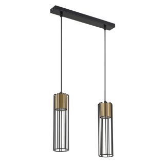 SIGMA 33452 FOBIA 2 lampa wisząca prosty czarny/złoty