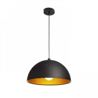 RENDL R11766 CARISSIMA 40 wisząca czarna/złota 230V E27 42W