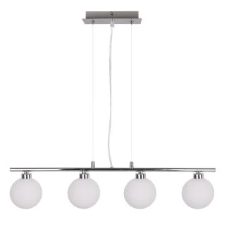 CANDELLUX 34-01399 RAISA LAMPA WISZĄCA CHROMOWY 4X40 G9 KLOSZ BIAŁY
