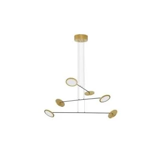 Luces Exclusivas ABOT LE43211 LAMPA WISZĄCA LED czarny, złoty