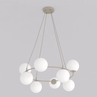 EMIBIG 1637/8 AZURA 8 MOKKA OPAL LAMPA WISZĄCA