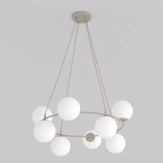 EMIBIG 1637/8 AZURA 8 MOKKA OPAL LAMPA WISZĄCA