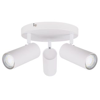CANDELLUX 98-01627 COLLY LAMPA SUFITOWA BIAŁY 3X15W GU10 KLOSZ BIAŁY