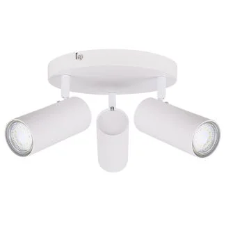 CANDELLUX 98-01627 COLLY LAMPA SUFITOWA BIAŁY 3X15W GU10 KLOSZ BIAŁY