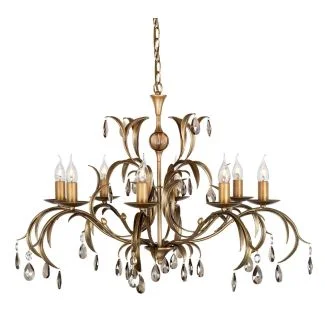 ELSTEAD LILY LL8 ANT BRZ 8Lt Chandelier/Semi-Flush