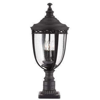 ELSTEAD ENGLISH BRIDLE FE/EB3/L BLK 3Lt Large Pedestal