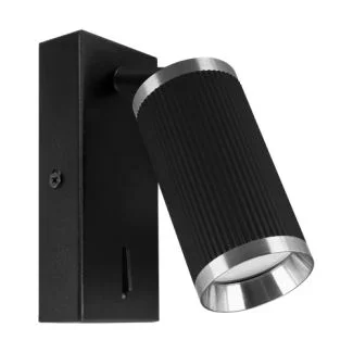 IDEUS 04207 FRIDA WLL GU10 BLACK/CHROME kinkiet