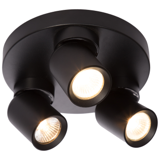 LIGHT PRESTIGE LP-6398/3C Round BK Plafon Pointa czarny 3xGU10