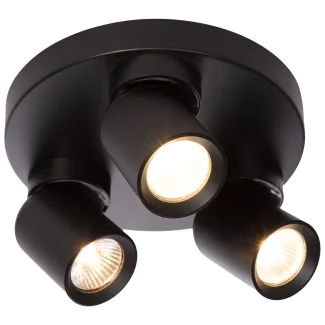LIGHT PRESTIGE LP-6398/3C Round BK Plafon Pointa czarny 3xGU10