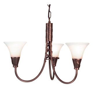 ELSTEAD EMILY EM3 COPPER 3Lt Chandelier/Semi-Flush