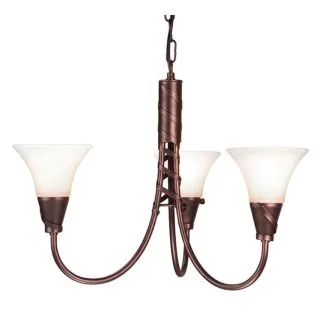 ELSTEAD EMILY EM3 COPPER 3Lt Chandelier/Semi-Flush