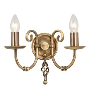 ELSTEAD ARTISAN ART2 AGD BRASS 2Lt Wall Light
