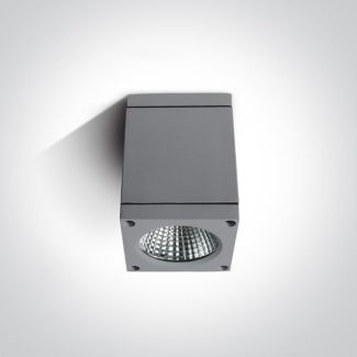 ONE LIGHT 67138D/G/W Apostoli szara zewnętrzna oprawa sufitowa 3000K 6W IP54