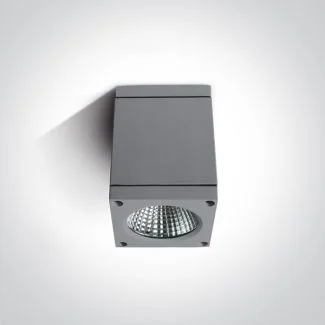 ONE LIGHT 67138D/G/W Apostoli szara zewnętrzna oprawa sufitowa 3000K 6W IP54