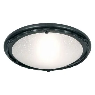 ELSTEAD PEMBROKE PB/F/B BLACK Flush Mount