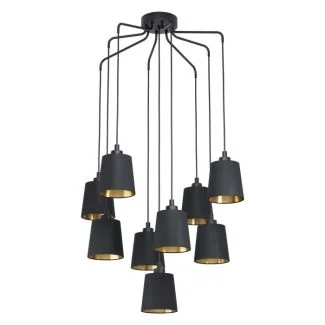 EGLO 39739 LAMPA BERNABETTA OPRAWA WISZĄCA HL/9 E27 SCHWARZ/GOLD BERNABETTA