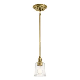 ELSTEAD Waverly KL-WAVERLY-MP-NBR 1 Light Mini Pendant - Natural Brass
